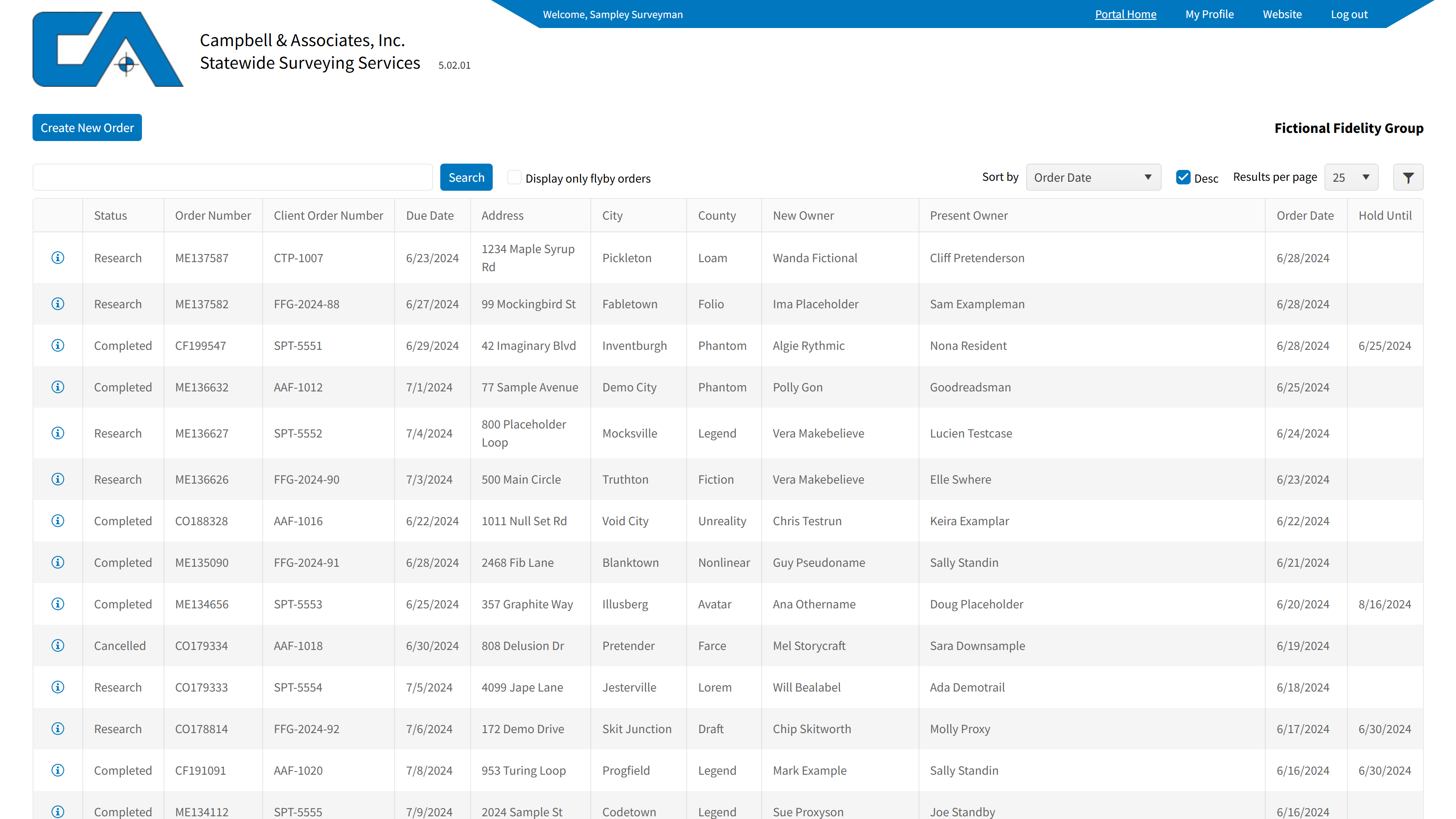 Portal Feature Track order status Image